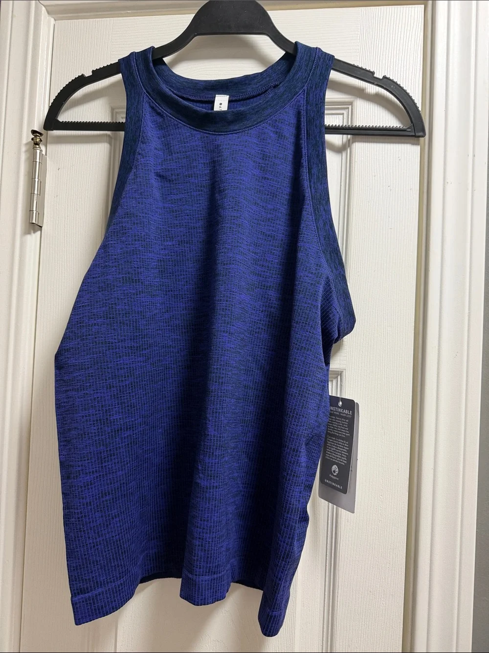 Women's High-Neck Active Tank Top - Deep Blue new with tags Athleta - Picture 1 of 4